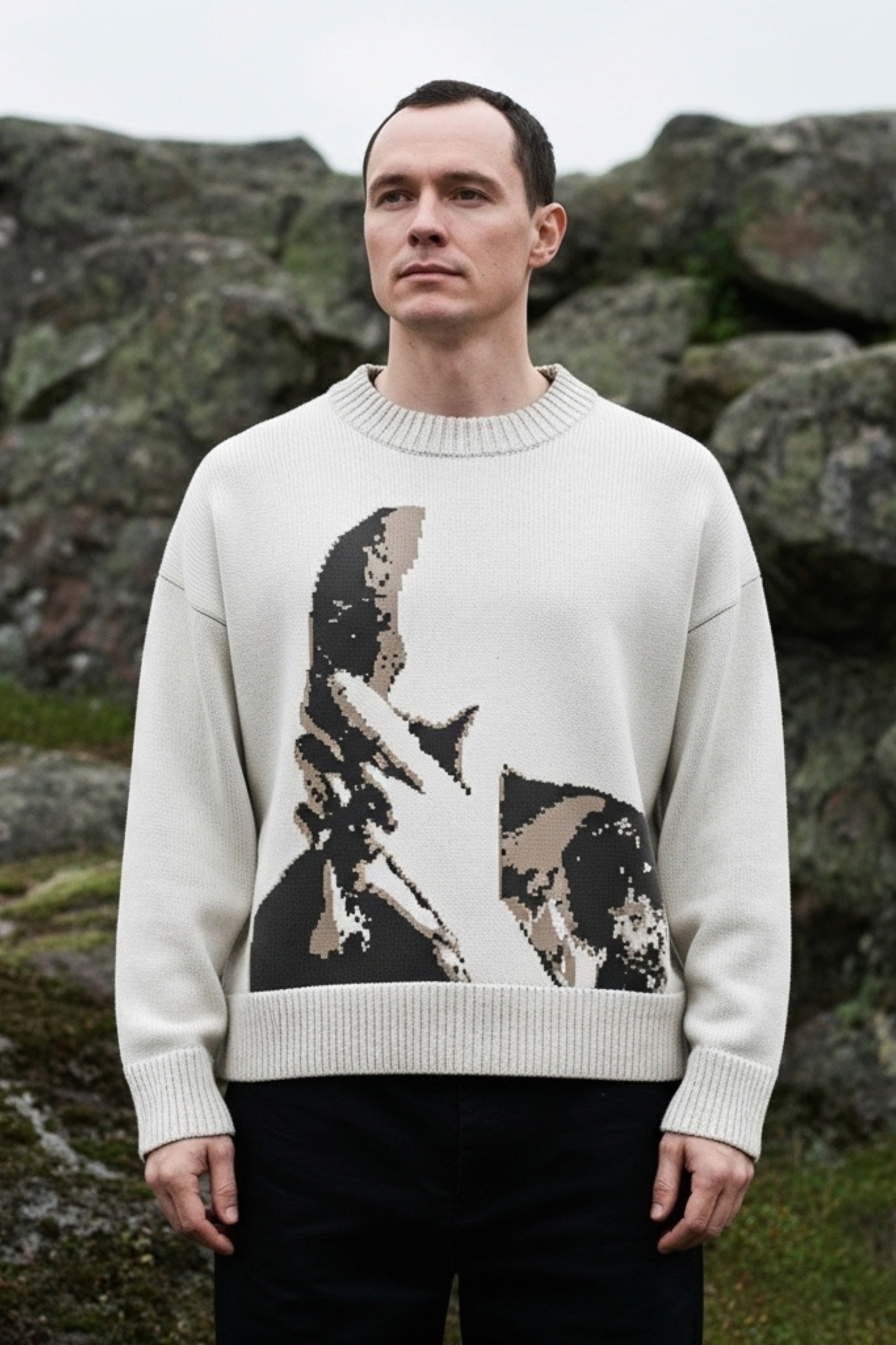 Hidden Visage Knit Sweater