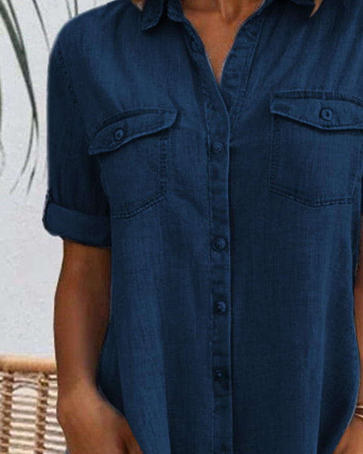 LYDRA DENIM DRESS