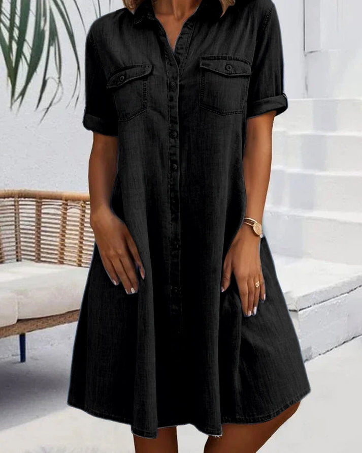 LYDRA DENIM DRESS