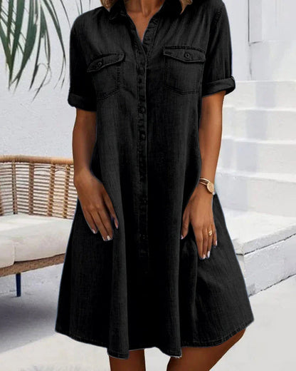 LYDRA DENIM DRESS