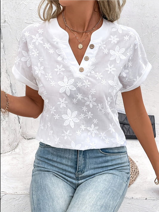 Carly – Elegant White Blouse