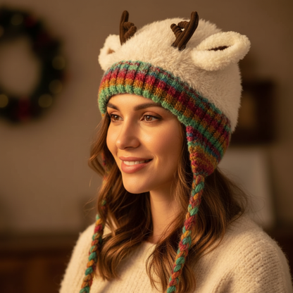 Jolly Reindeer Beanie