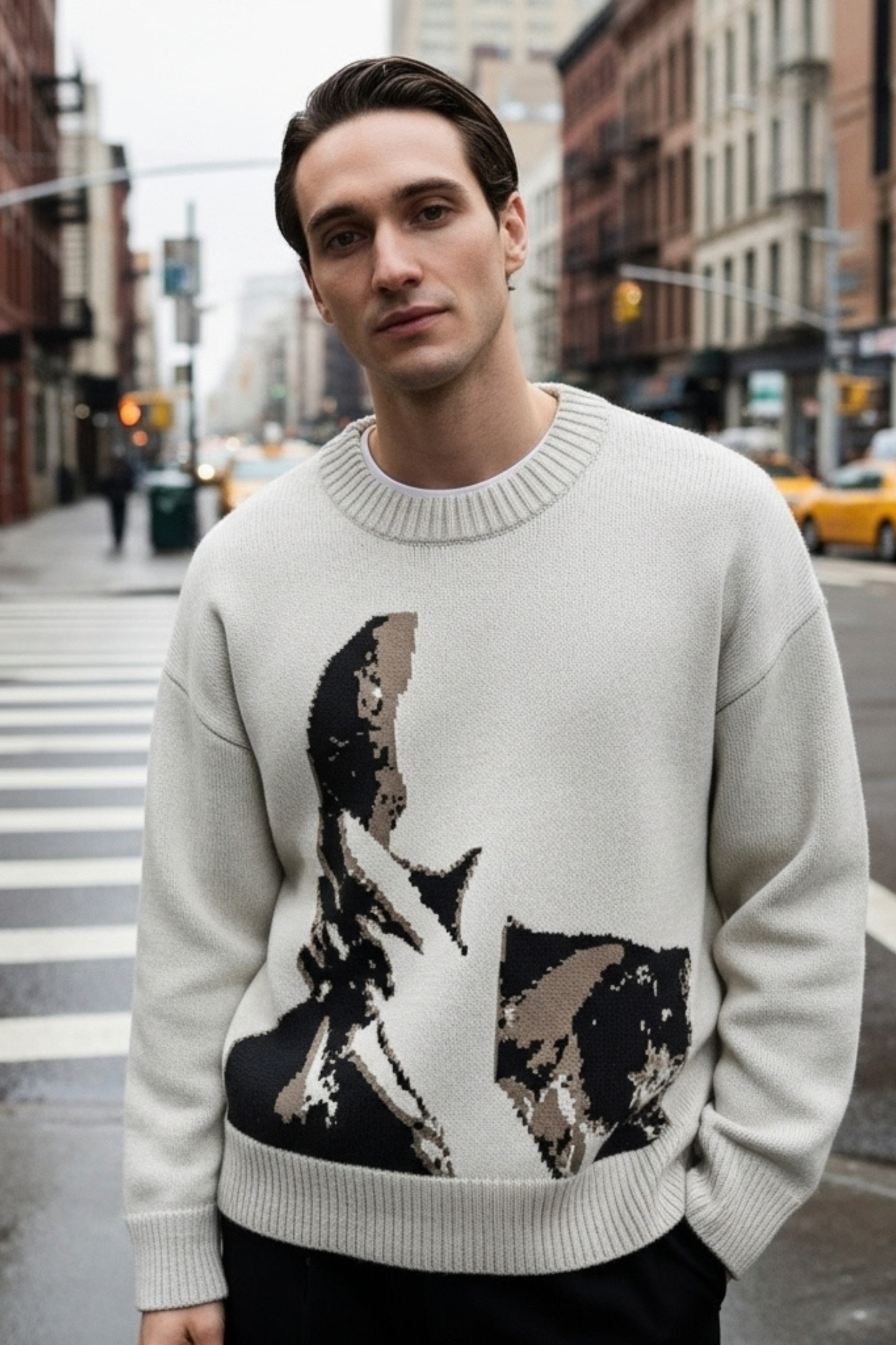 Hidden Visage Knit Sweater