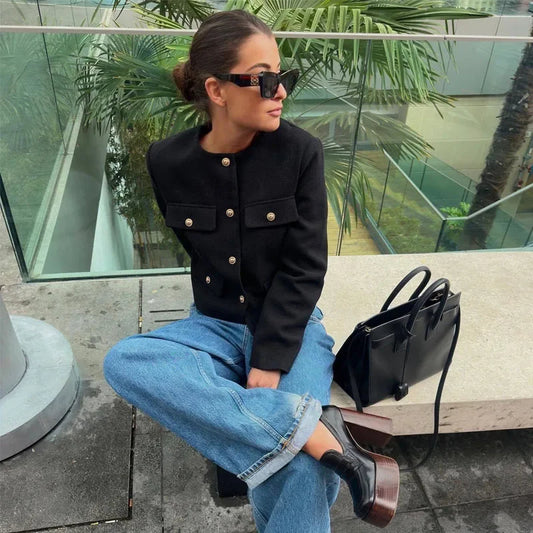 VERA™ | DEMI-SEASON CROPPED COAT