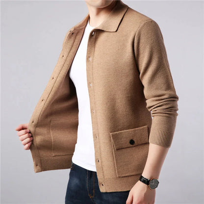 Varsity Collared Cardigan