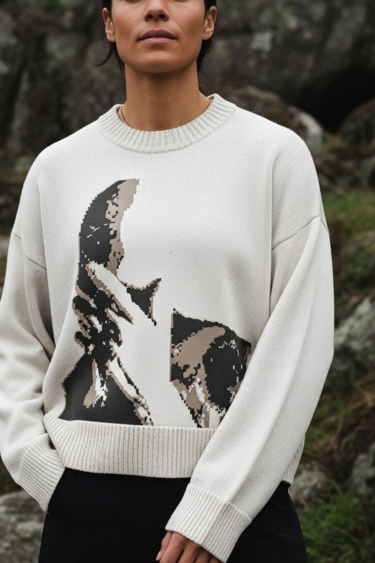 Hidden Visage Knit Sweater