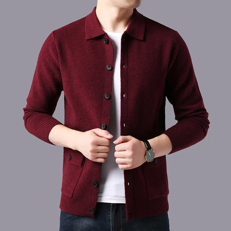 Varsity Collared Cardigan