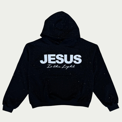 Jesus is The Light Rhinestone Hoodie