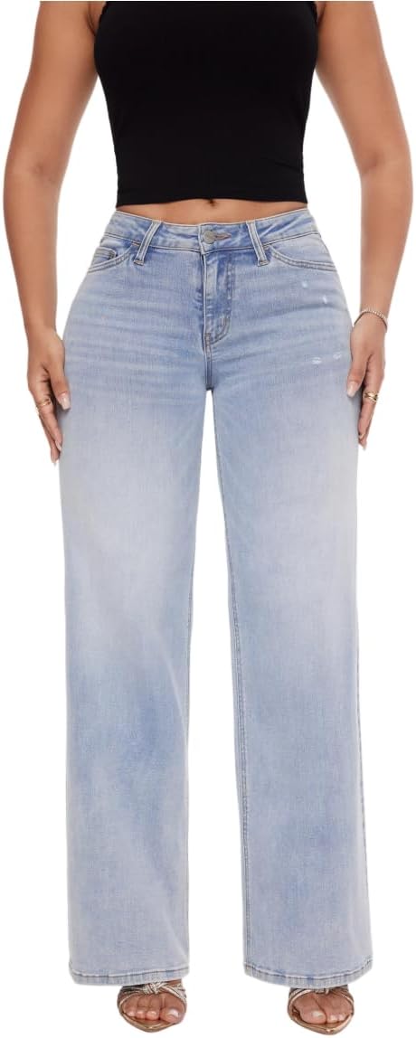 Mid-Low Rise Baggy Jeans Wide Leg™