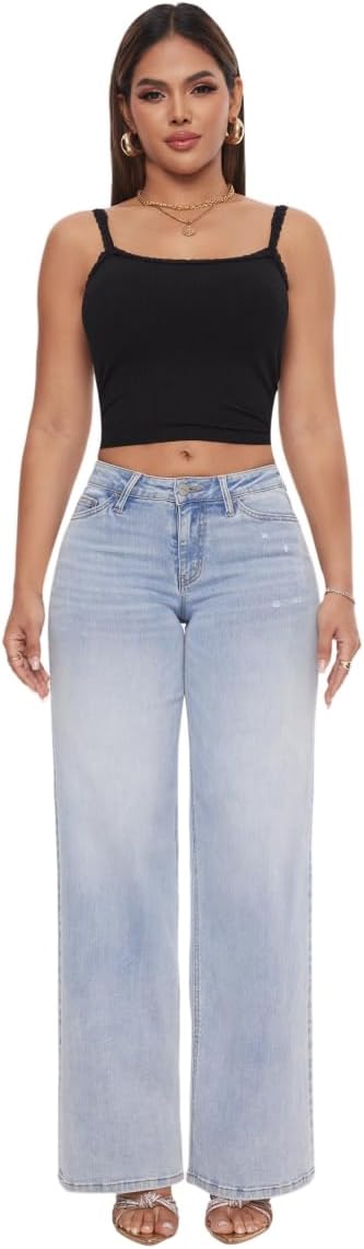 Mid-Low Rise Baggy Jeans Wide Leg™