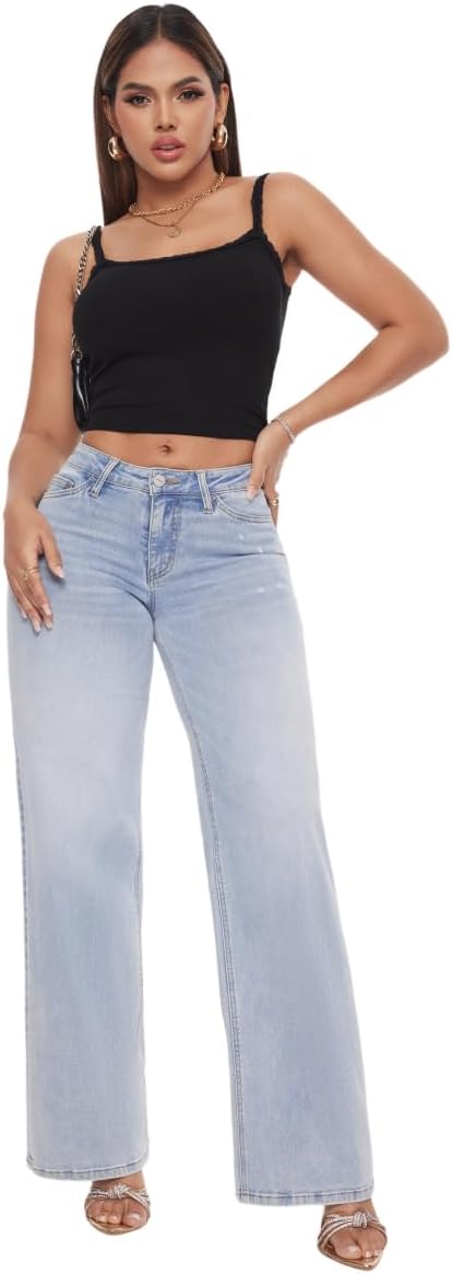 Mid-Low Rise Baggy Jeans Wide Leg™