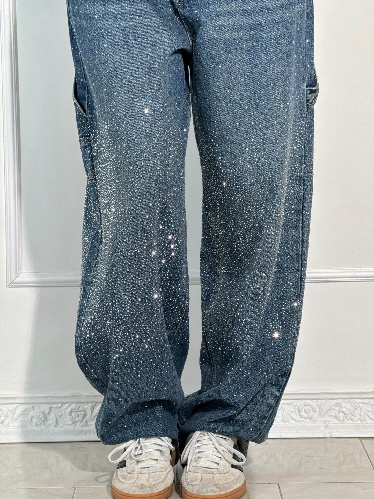 ERICA GLITTER DENIM JEANS