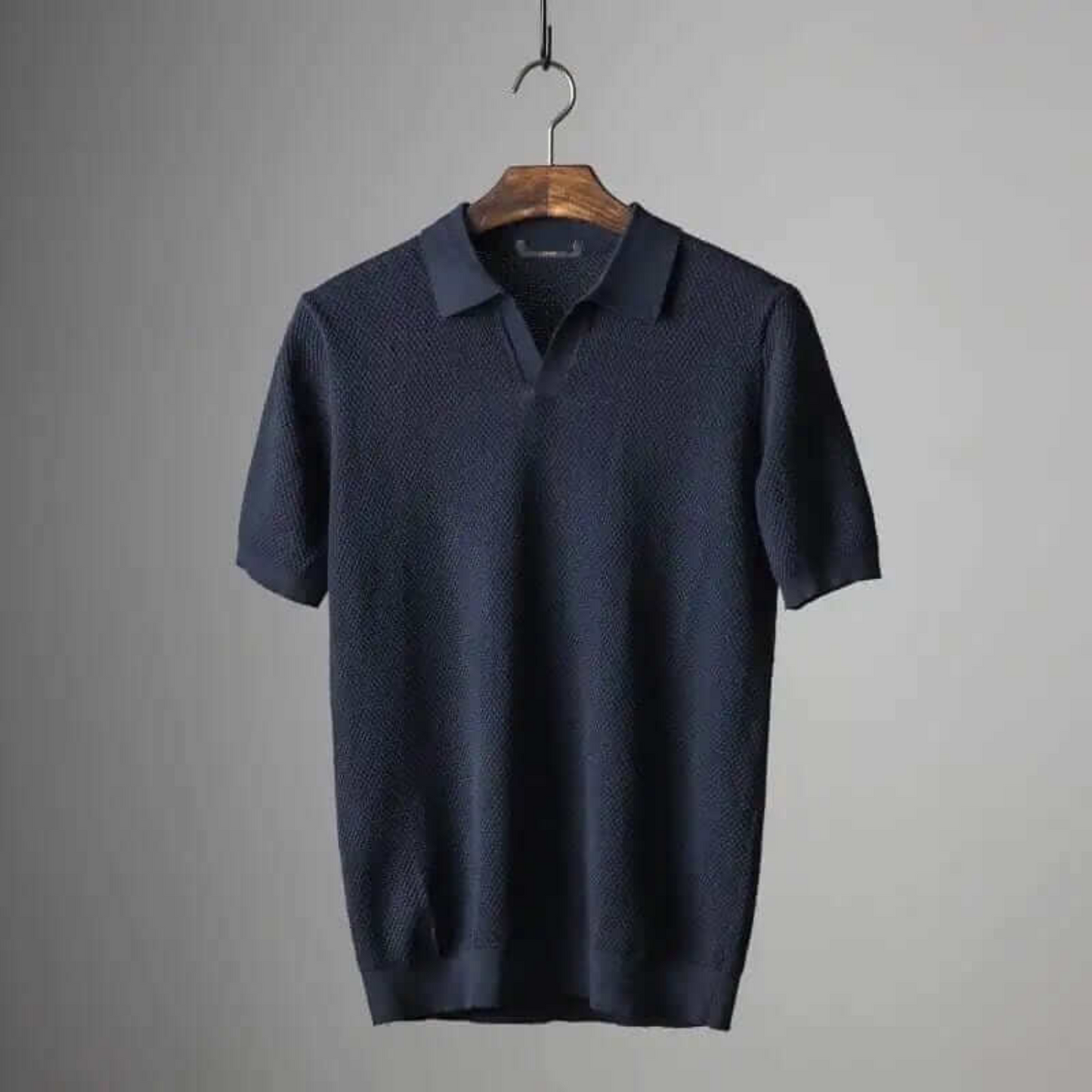 Hudson Waffle Knit Polo