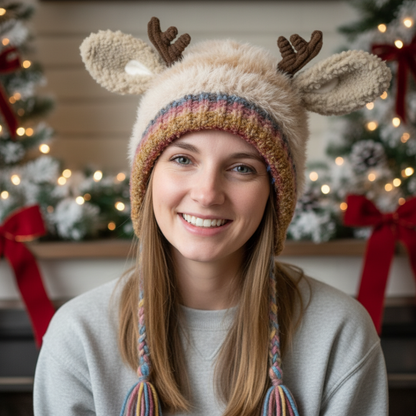 Jolly Reindeer Beanie