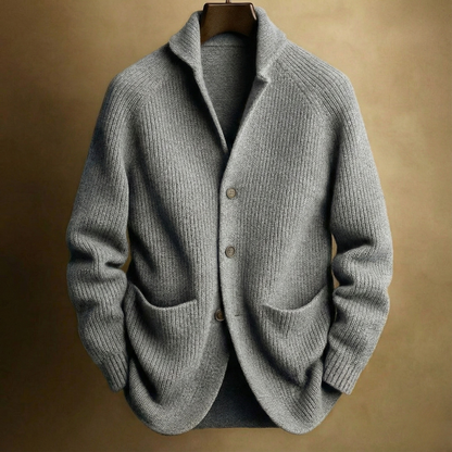 Silvoro | Corduroy Wool Cardigan For Men