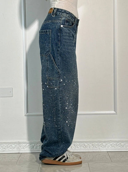 ERICA GLITTER DENIM JEANS