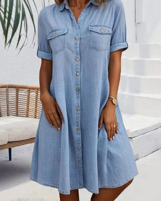 LYDRA DENIM DRESS