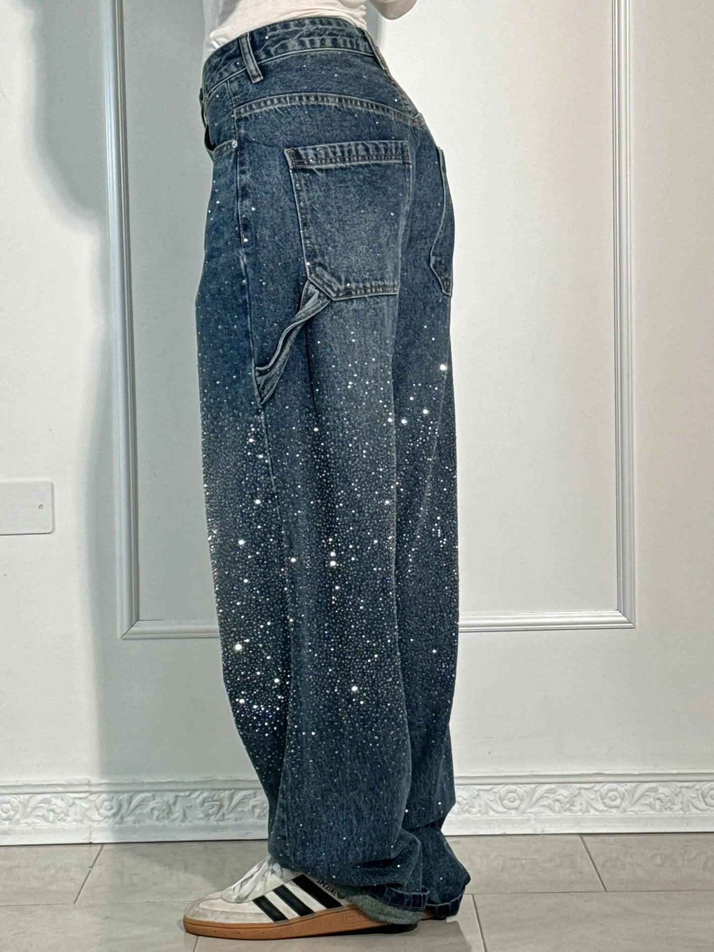 ERICA GLITTER DENIM JEANS