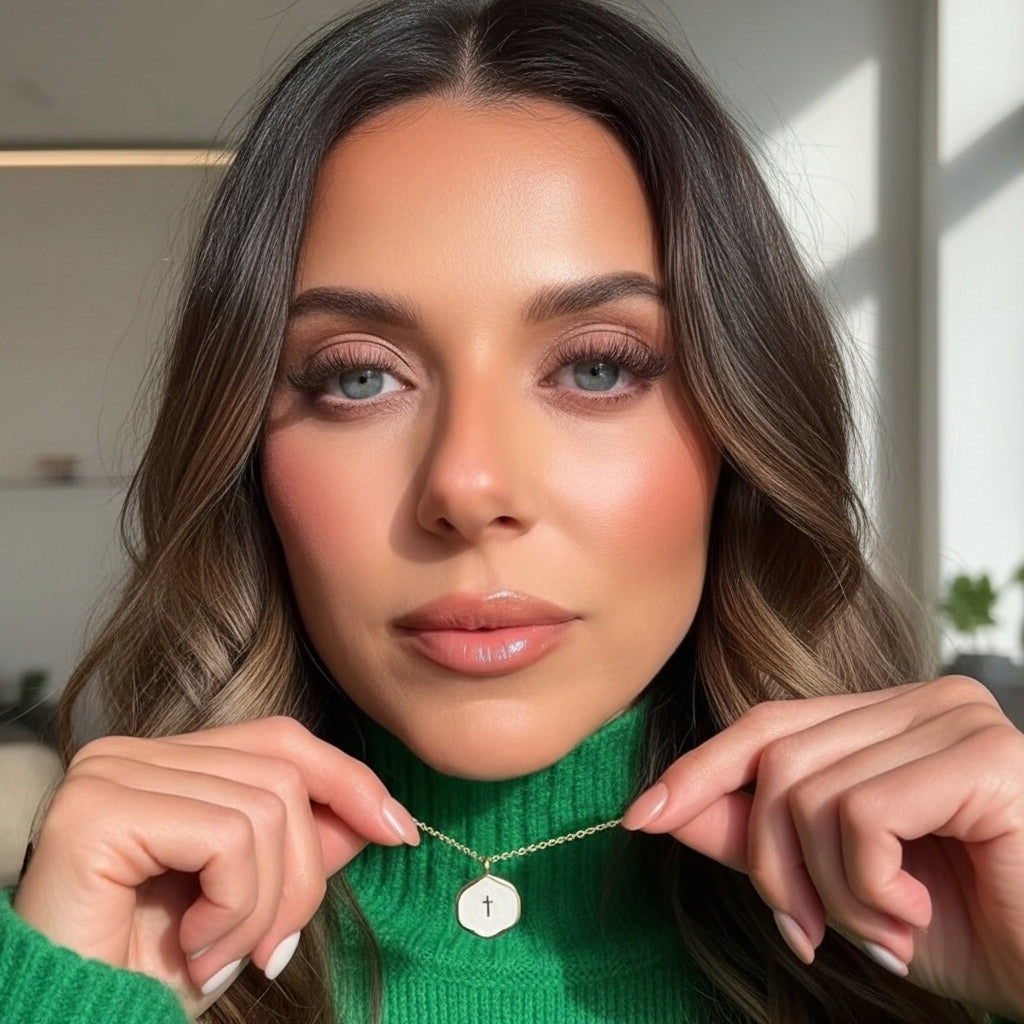 Verazia™ Halo Cross Necklace