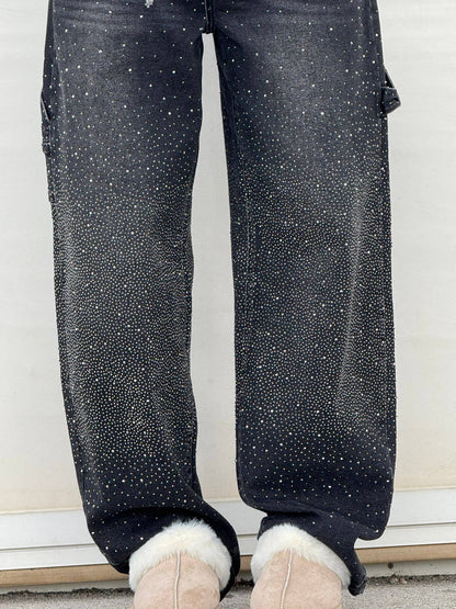 ERICA GLITTER DENIM JEANS