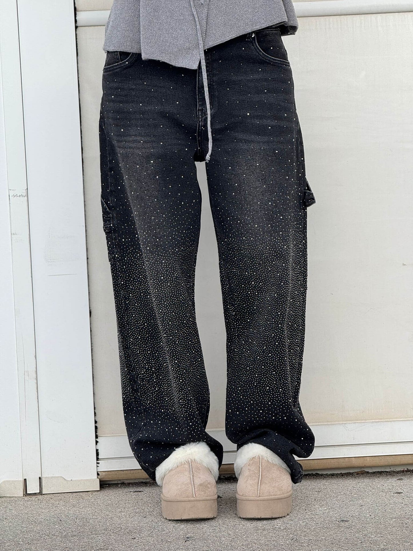 ERICA GLITTER DENIM JEANS
