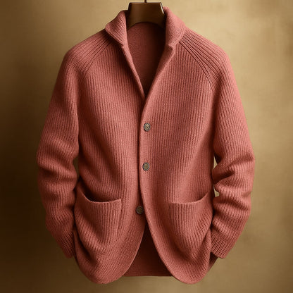 Silvoro | Corduroy Wool Cardigan For Men
