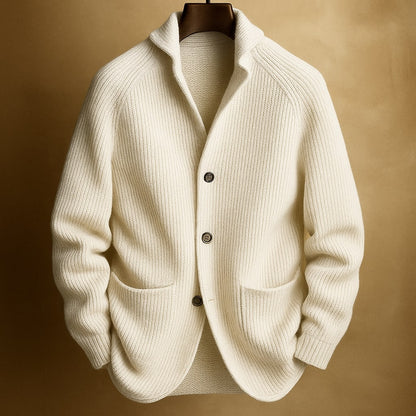 Silvoro | Corduroy Wool Cardigan For Men