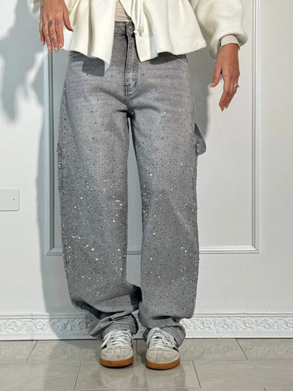 ERICA GLITTER DENIM JEANS