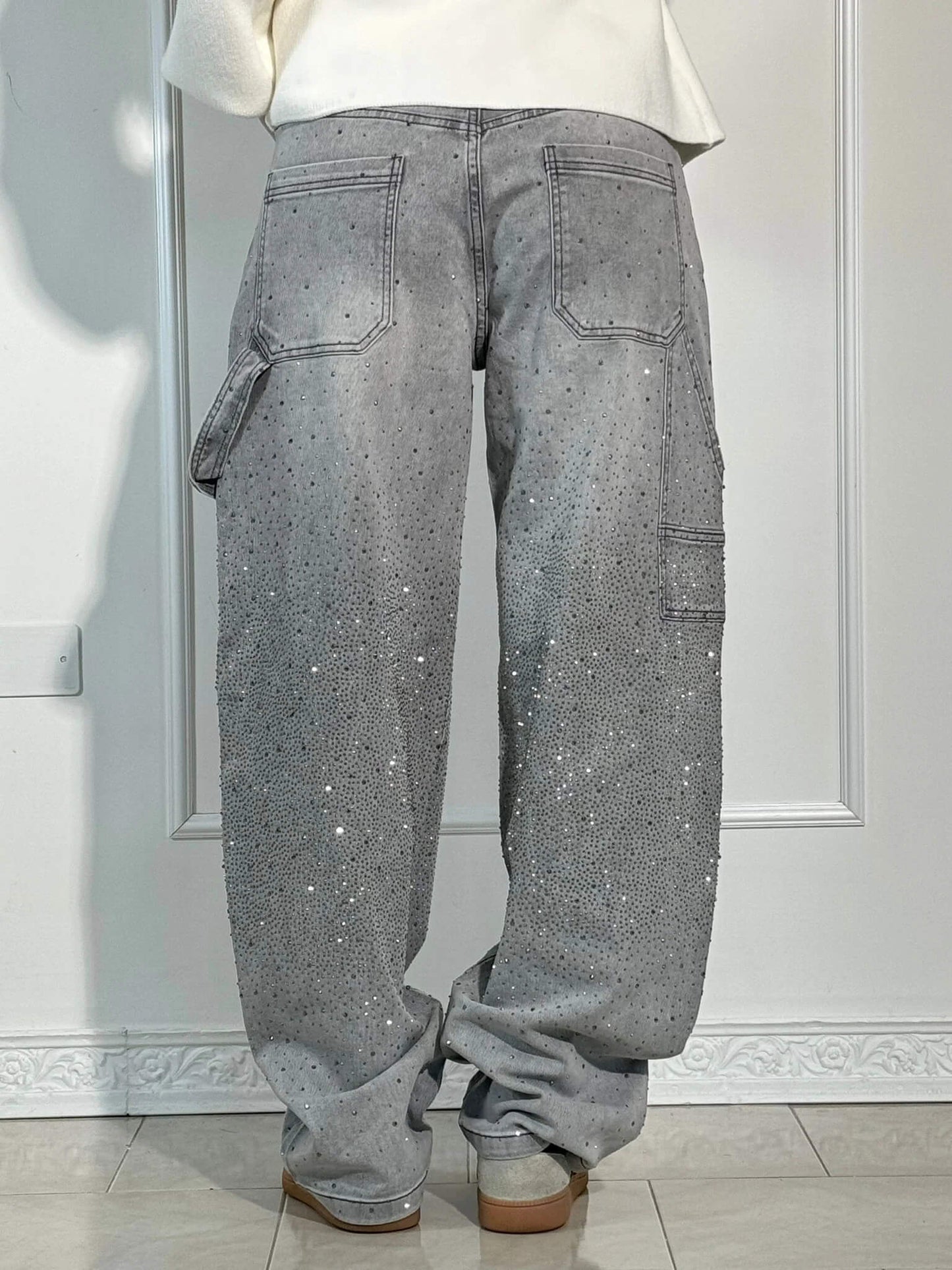 ERICA GLITTER DENIM JEANS