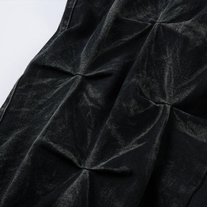 Amalfi® Vintage Pleated Wash Jeans