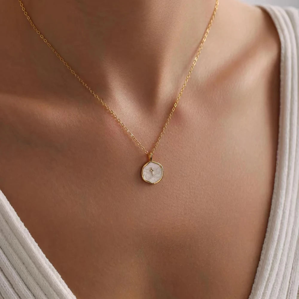 Verazia™ Halo Cross Necklace