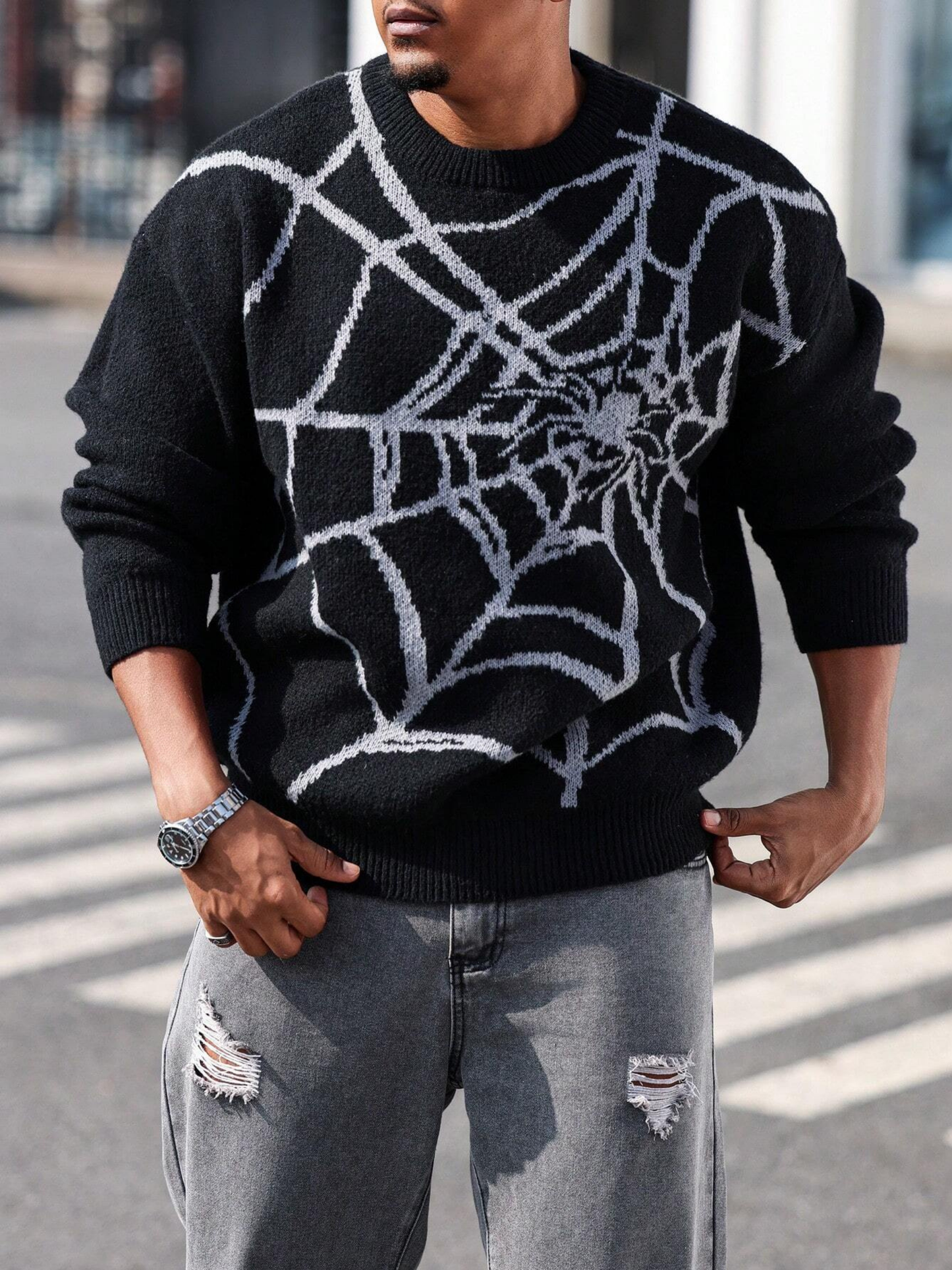 Webbed Vision Knit Sweater
