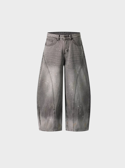 Smoky Barrel Wide Denim Jeans