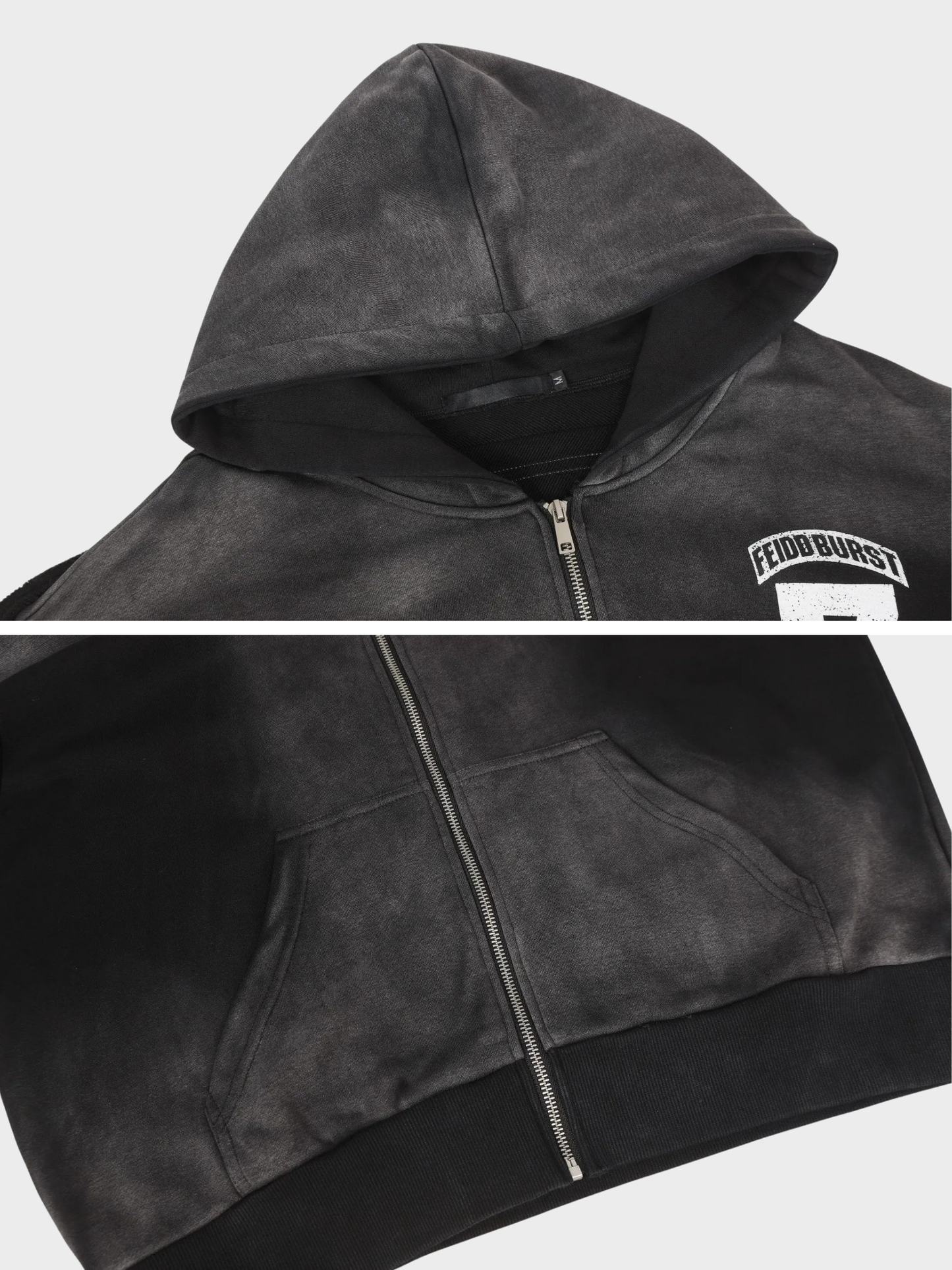 Varsity Shadow Zip Hoodie