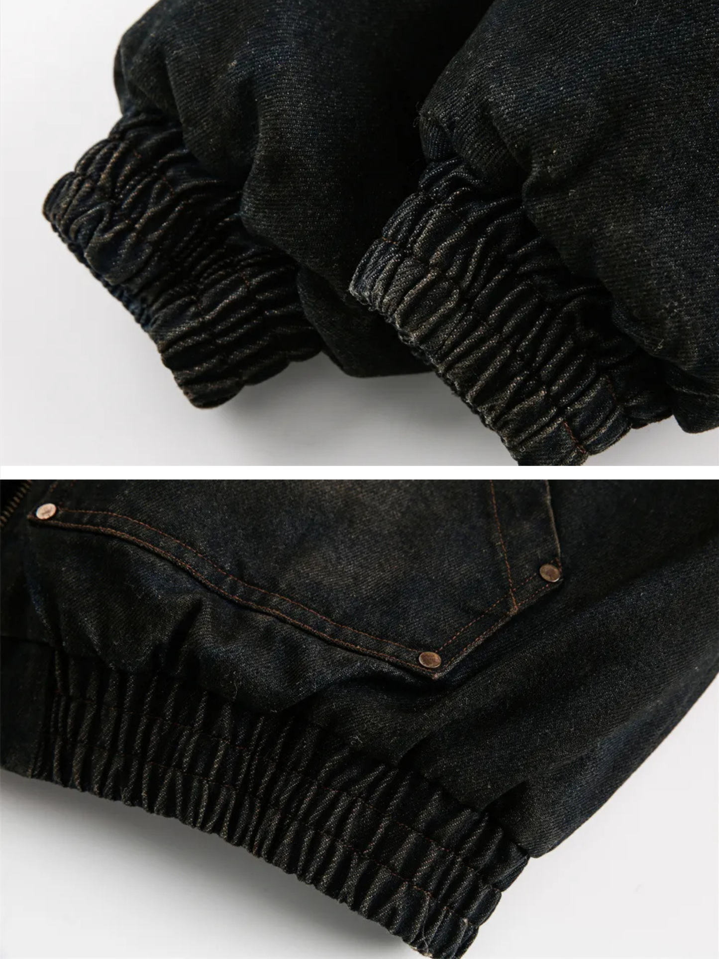 Frosted Relic Fur-Lined Denim Jacket