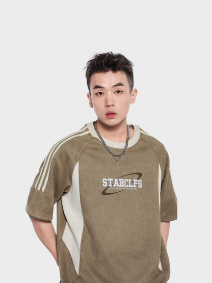 Amalfi Orbit Suede Tee