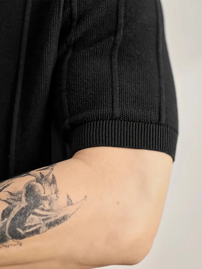 Riviera Textured Knit Polo Shirt