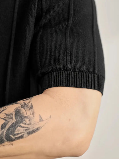 Riviera Textured Knit Polo Shirt