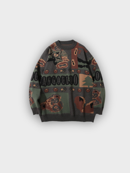 Woodland Bear Knit Sweater
