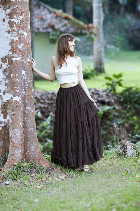 Cotton Ruffle Skirt