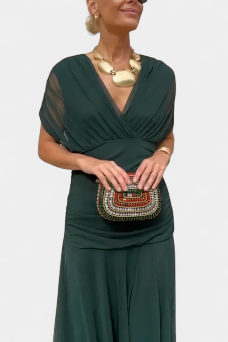 Laluna® | Elegant Dress With V-Neckline