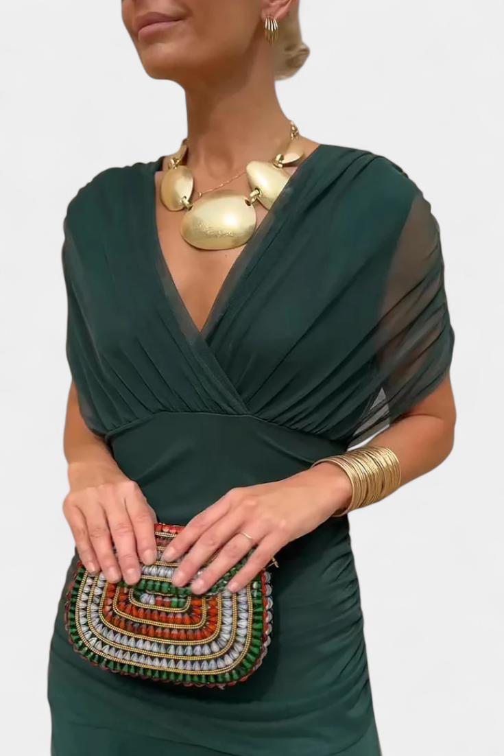 Laluna® | Elegant Dress With V-Neckline