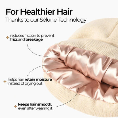 NoirSilk Lined Beanie