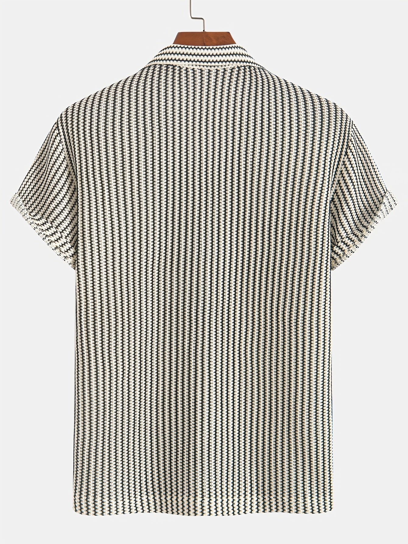 Valen Knit Striped Button Up