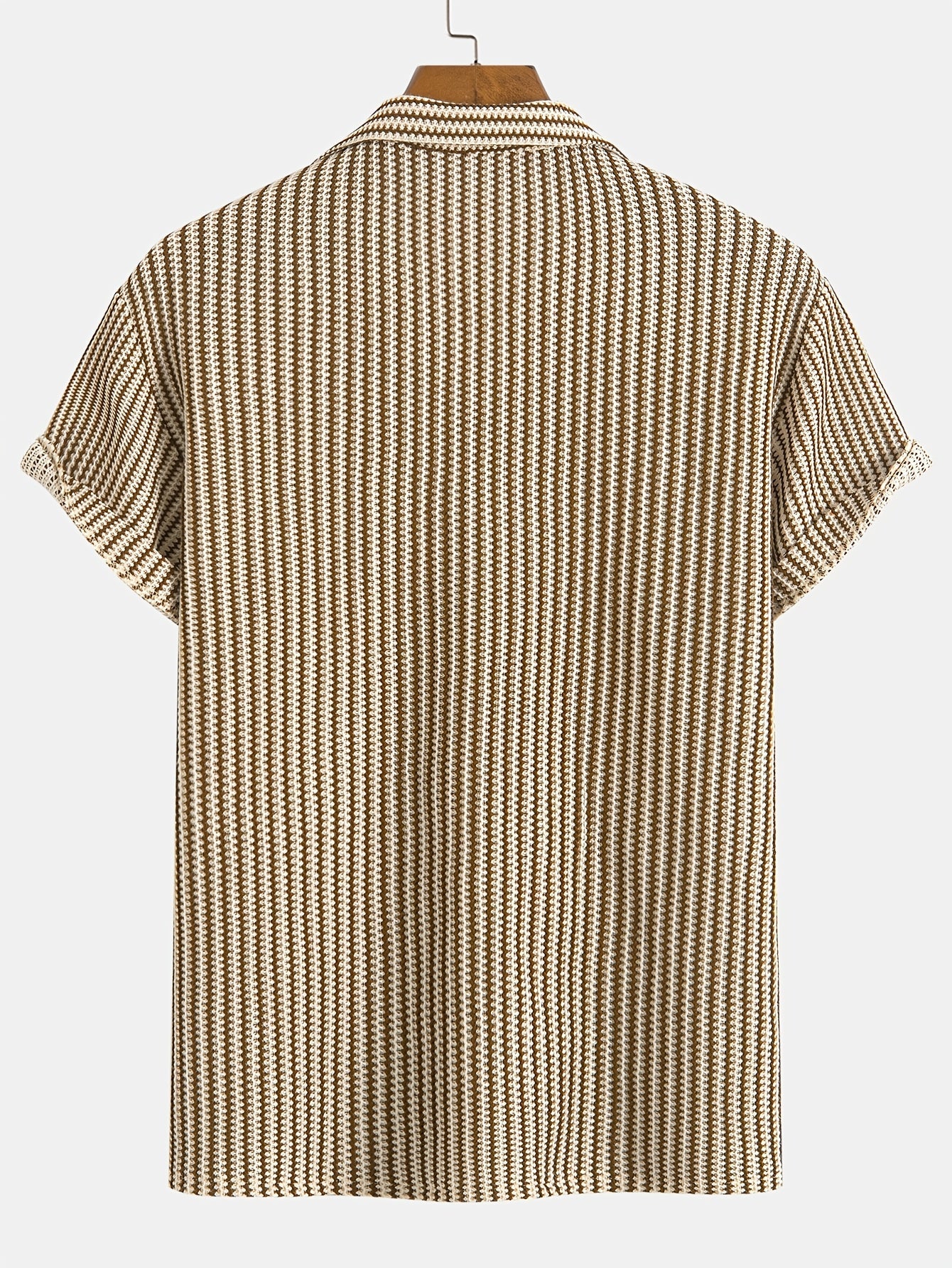 Valen Knit Striped Button Up